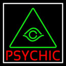 Red Psychic Green Logo Handmade Art Neon Sign
