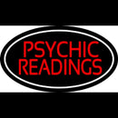 Red Psychic Readings White Border Handmade Art Neon Sign