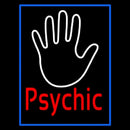 Red Psychic With Blue Border Handmade Art Neon Sign