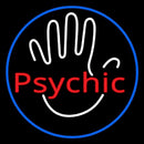 Red Psychic With Border Handmade Art Neon Sign