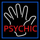 Red Psychic With Palm Handmade Art Neon Sign