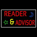 Red Reader Advisor With Border Handmade Art Neon Sign