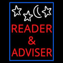Red Reader And Advisor Handmade Art Neon Sign