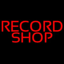 Red Record Shop Block 1 Handmade Art Neon Sign
