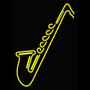 Red Saxophone Handmade Art Neon Sign