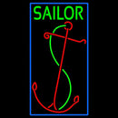 Red Sailor Logo Handmade Art Neon Sign