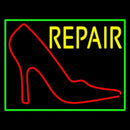 Red Sandal Logo Repair With Border Handmade Art Neon Sign