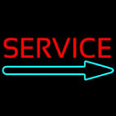 Red Service With Right Arrow 1 Handmade Art Neon Sign