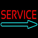 Red Service With Right Arrow Handmade Art Neon Sign