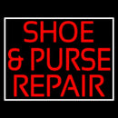 Red Shoe And Purse Repair Handmade Art Neon Sign