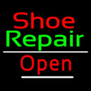 Red Shoe Green Repair Open Handmade Art Neon Sign