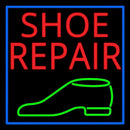 Red Shoe Repair Green Shoe Handmade Art Neon Sign
