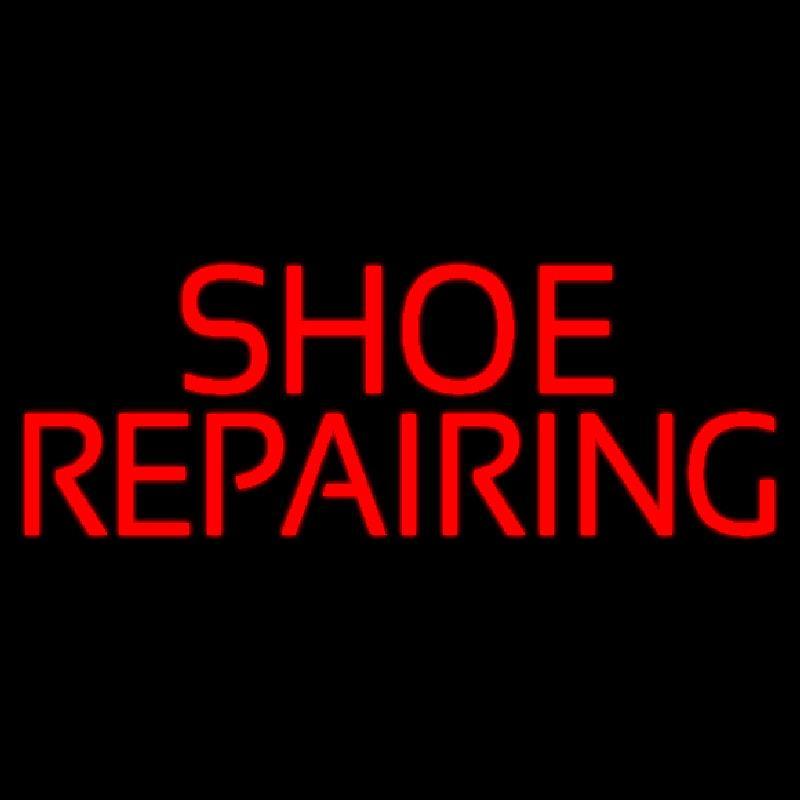Red Shoe Repairing Handmade Art Neon Sign