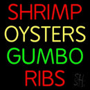 Red Shrimp Block Handmade Art Neon Sign