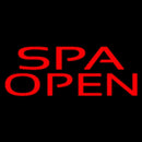 Red Spa Open Handmade Art Neon Sign