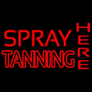 Red Spray Tanning Here Handmade Art Neon Sign