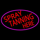Red Spray Tanning Here Handmade Art Neon Sign