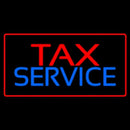 Red Tax Service Red Border Handmade Art Neon Sign
