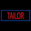 Red Tailor With Blue Border Handmade Art Neon Sign