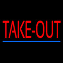 Red Take Out Handmade Art Neon Sign
