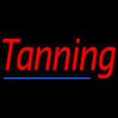 Red Tanning Blue Line Handmade Art Neon Sign