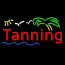 Red Tanning Palm Tree Handmade Art Neon Sign