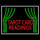 Red Tarot Card Readings With White Border Handmade Art Neon Sign