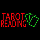 Red Tarot Reading Green Cards Handmade Art Neon Sign