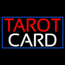 Red Tarot White Card And Blue Border Handmade Art Neon Sign