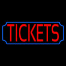 Red Tickets Blue Stylish Border Handmade Art Neon Sign
