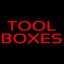 Red Tool Boxes 2 Handmade Art Neon Sign