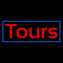 Red Tours Blue Border Handmade Art Neon Sign