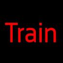 Red Train Handmade Art Neon Sign
