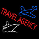 Red Travel Agency With Logo Handmade Art Neon Sign