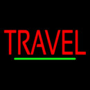 Red Travel Green Line Handmade Art Neon Sign