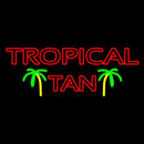 Red Tropical Tan Handmade Art Neon Sign