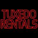 Red Tuxedo Rentals Handmade Art Neon Sign