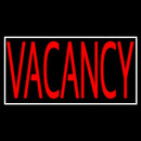 Red Vacancy With White Border Handmade Art Neon Sign