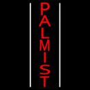 Red Vertical Palmist Handmade Art Neon Sign