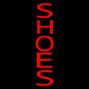 Red Vertical Shoes Handmade Art Neon Sign