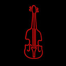 Red Violin Logo 1 Handmade Art Neon Sign