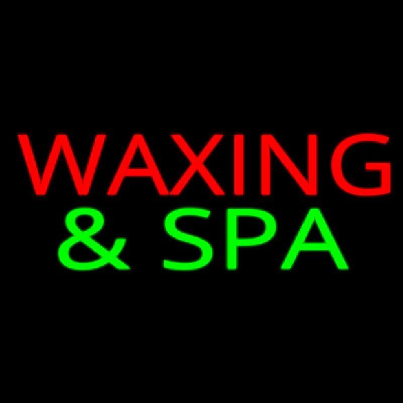 Red Waxing And Green Spa Handmade Art Neon Sign