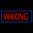 Red Waxing Blue Border Handmade Art Neon Sign