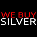 Red We Buy White Silver Handmade Art Neon Sign