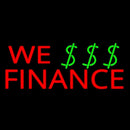 Red We Finance Dollar Logo Handmade Art Neon Sign