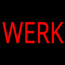 Red Werk Handmade Art Neon Sign