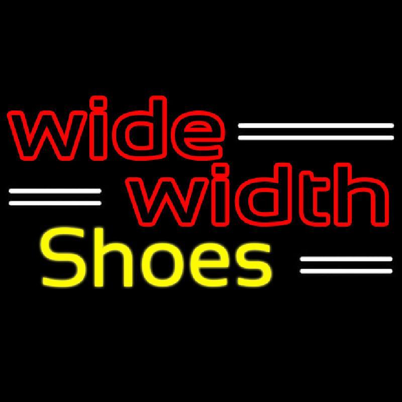 Red Wide Width Yellow Shoes Handmade Art Neon Sign
