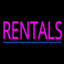 Rentals Blue Line Handmade Art Neon Sign