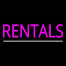 Rentals White Line Handmade Art Neon Sign