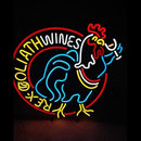 Rex Goliath Wines Handmade Art Neon Sign
